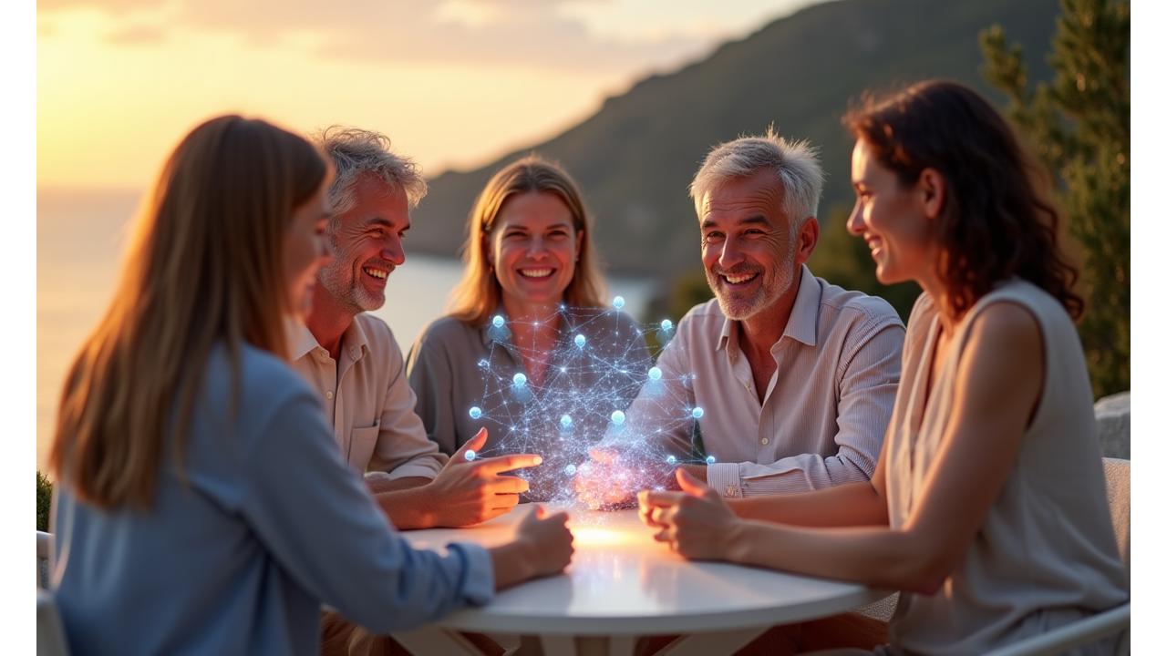 Miembros de la comunidad interactuando en un foro virtual, mostrando avatares y discusiones activas.