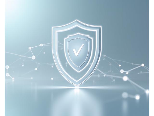 Icono estilizado de un escudo moderno con un tick verde sobre un fondo calmado, simbolizando seguridad y confianza en la comunidad de Alma Serena Vita.