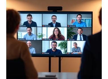 Grupo de personas interactuando en videollamada durante un taller virtual, destacando la interacción y ejercicios prácticos.